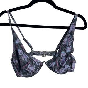Santa‎ Cruz Bikini Top XL Skeleton Scorpion Underwire